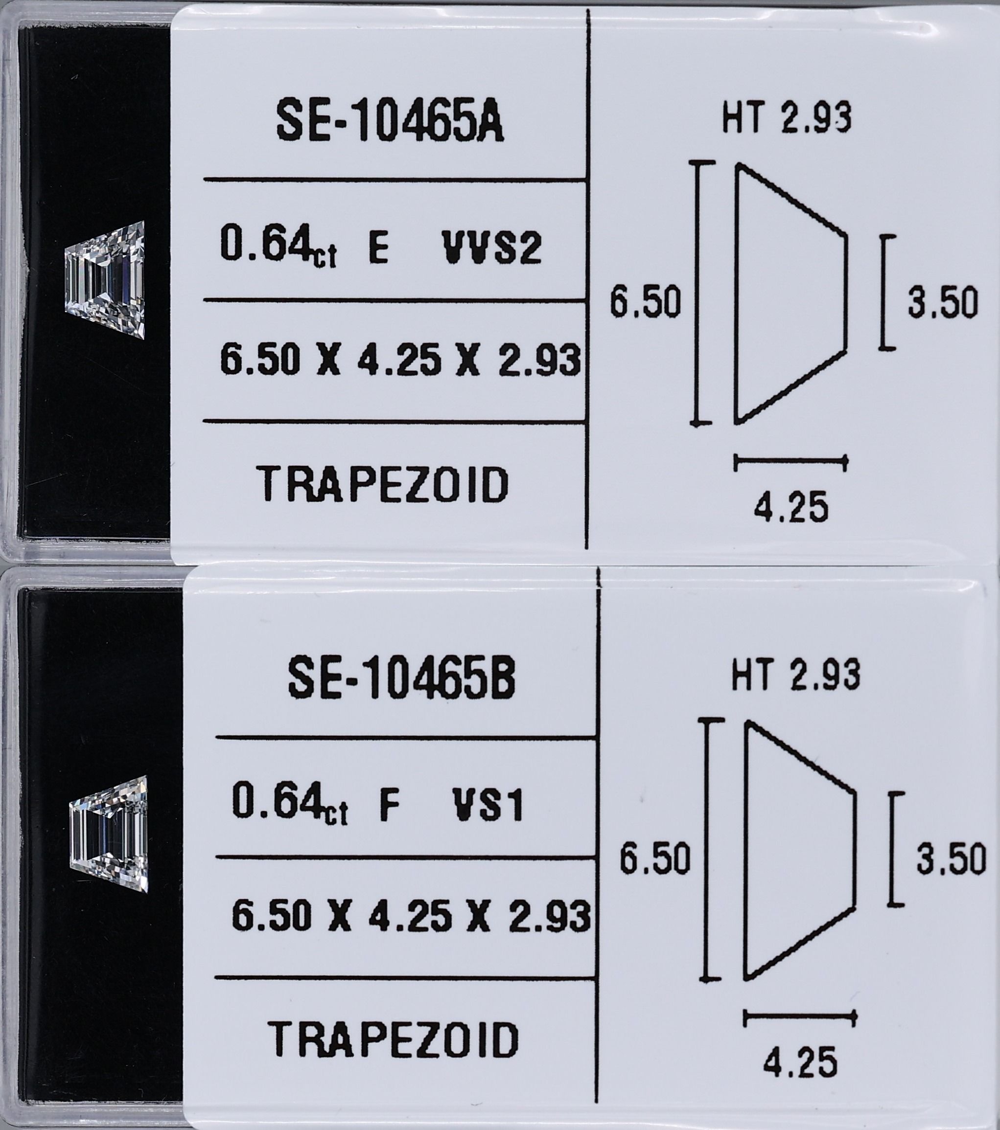 0.64 ct Trapezoid Diamond