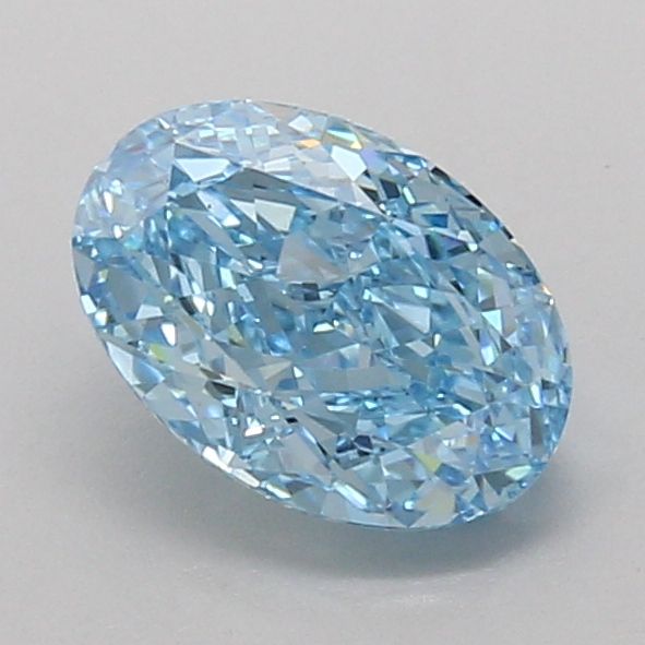 1.54 CT Fancy Vivid Blue OVAL