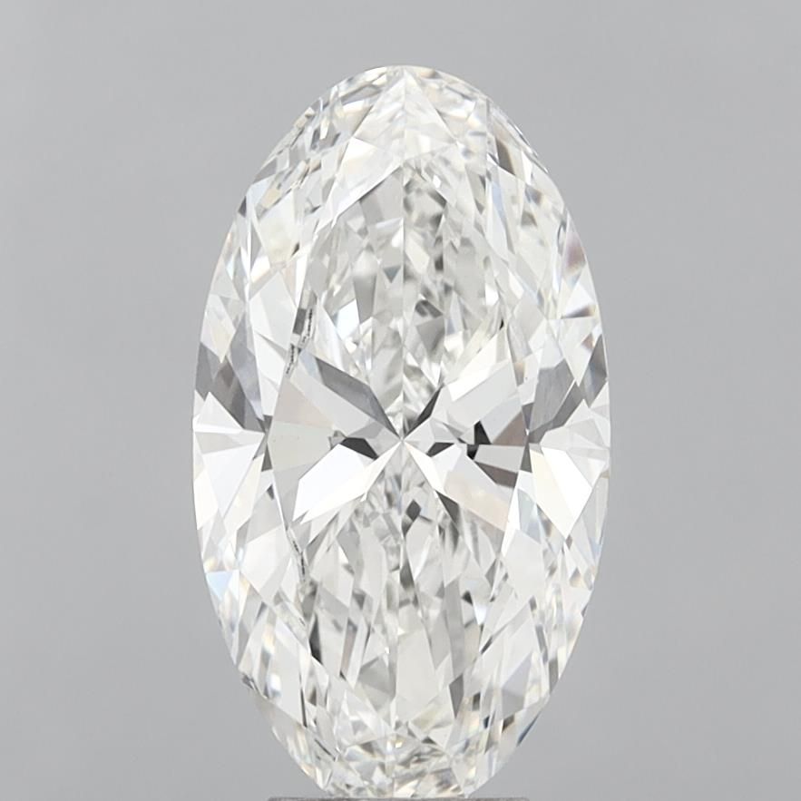 6.06 ct. oval Lab Grown Diamond front image