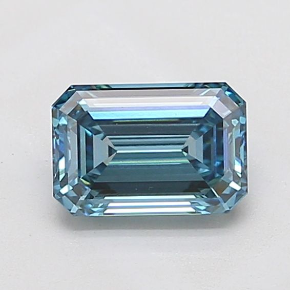 1.5 CT Fancy Vivid Greenish Blue EMERALD