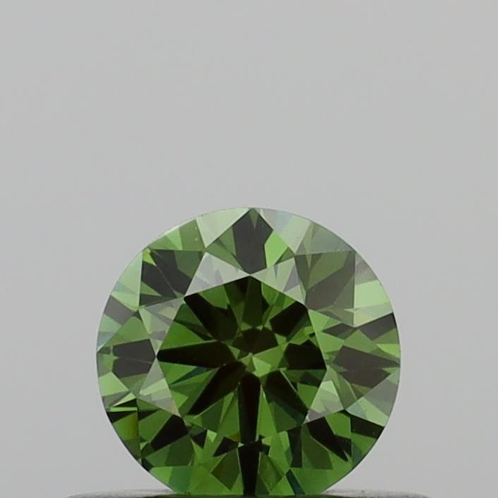 0.34 CT Fancy Vivid Green ROUND