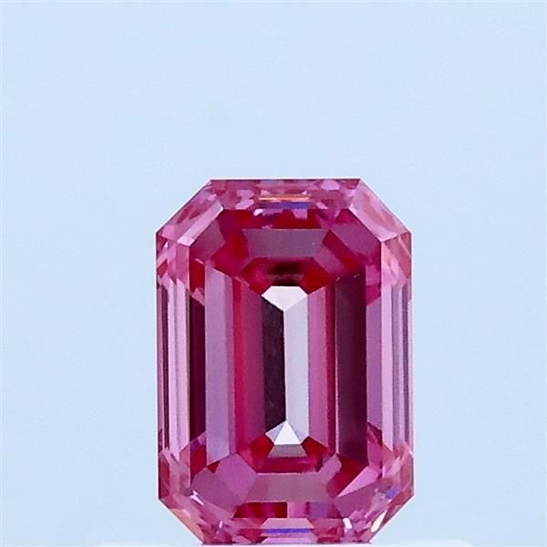 0.62 CT Fancy Vivid Pink EMERALD