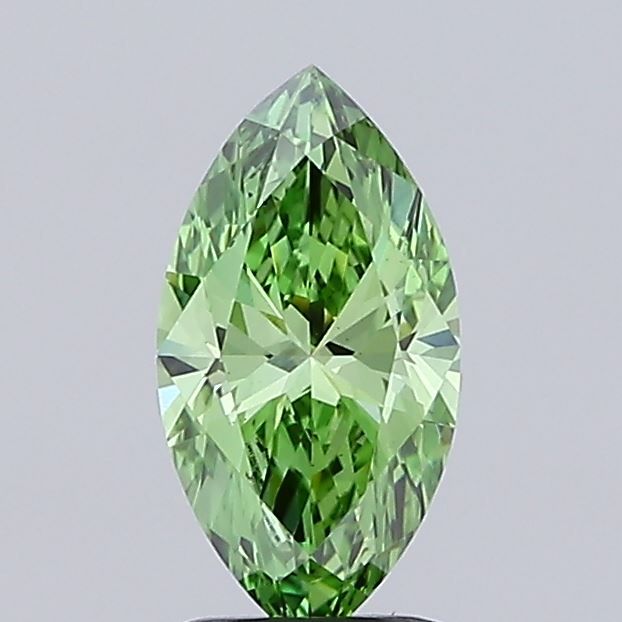 1.02 CT Fancy Vivid Green MARQUISE