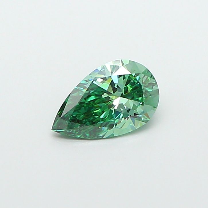 1.0 CT Fancy Vivid Green PEAR