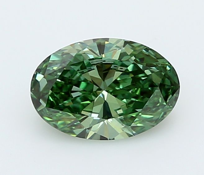 1.01 CT Fancy Vivid Green OVAL