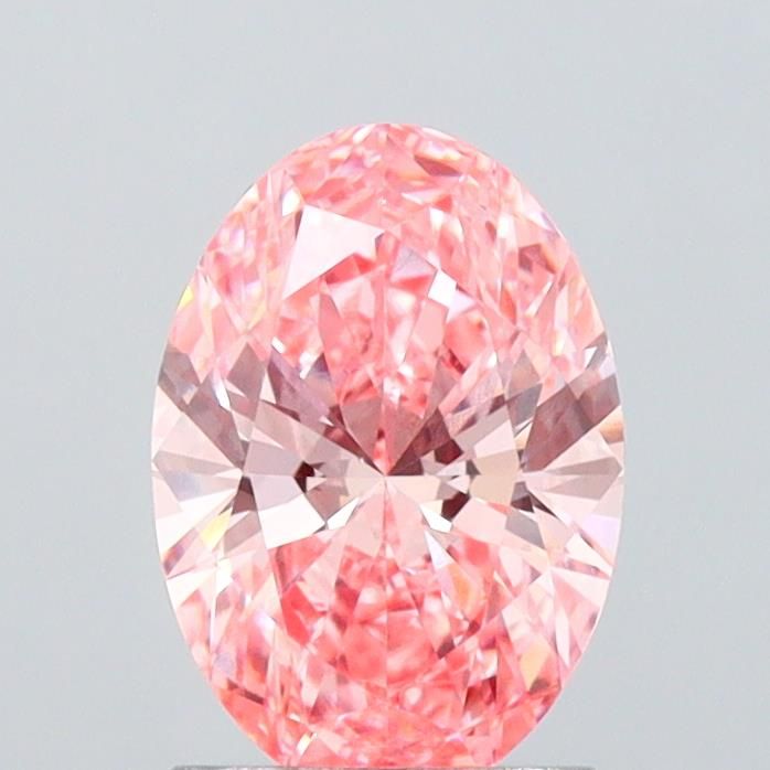 1.57 CT Fancy Vivid Pink OVAL