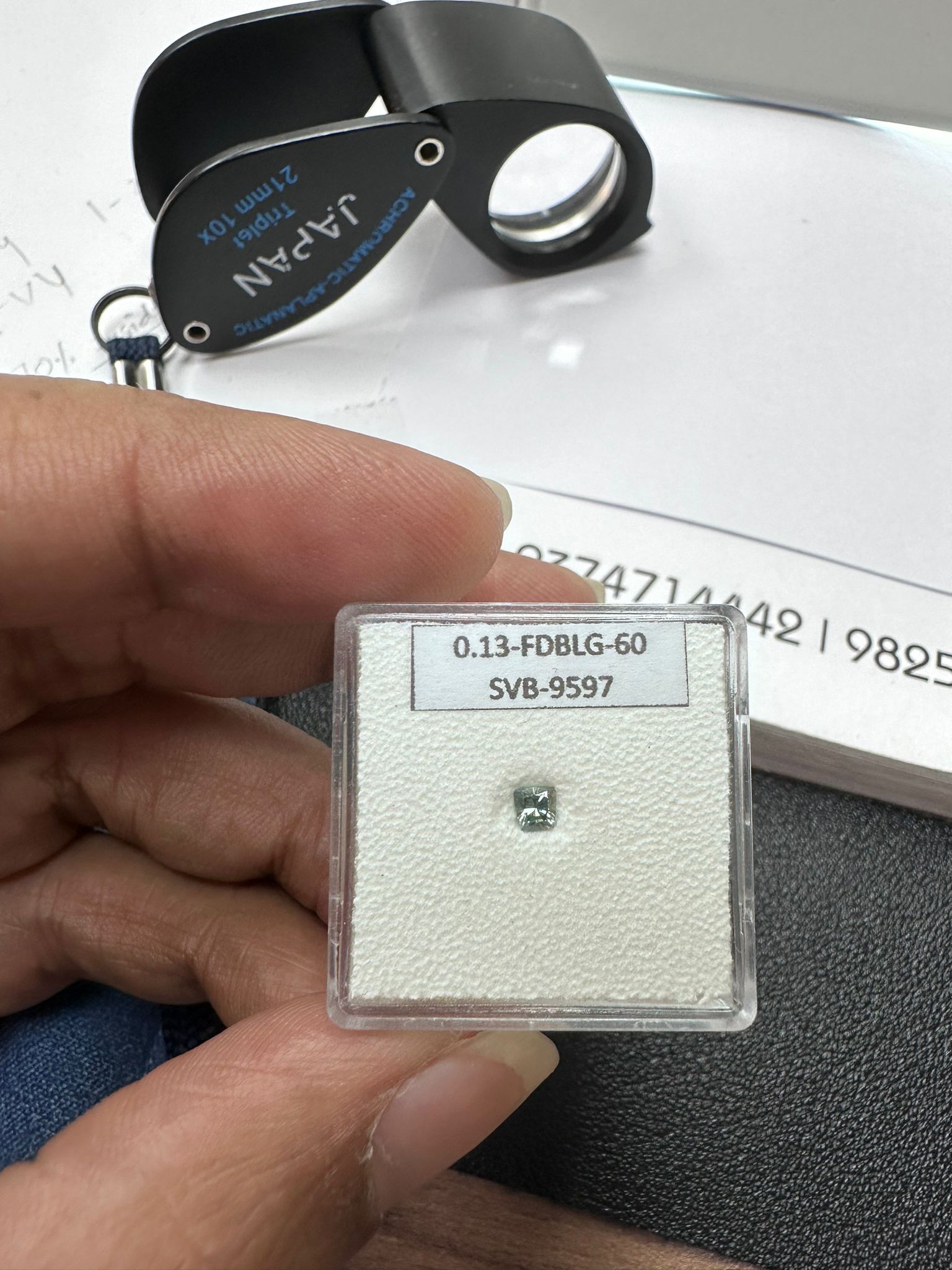 0.13 ct Tapered baguette Diamond