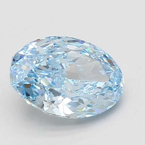 1.59 CT Fancy Vivid Blue OVAL