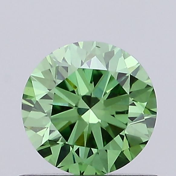 0.69 CT Fancy Vivid Green ROUND