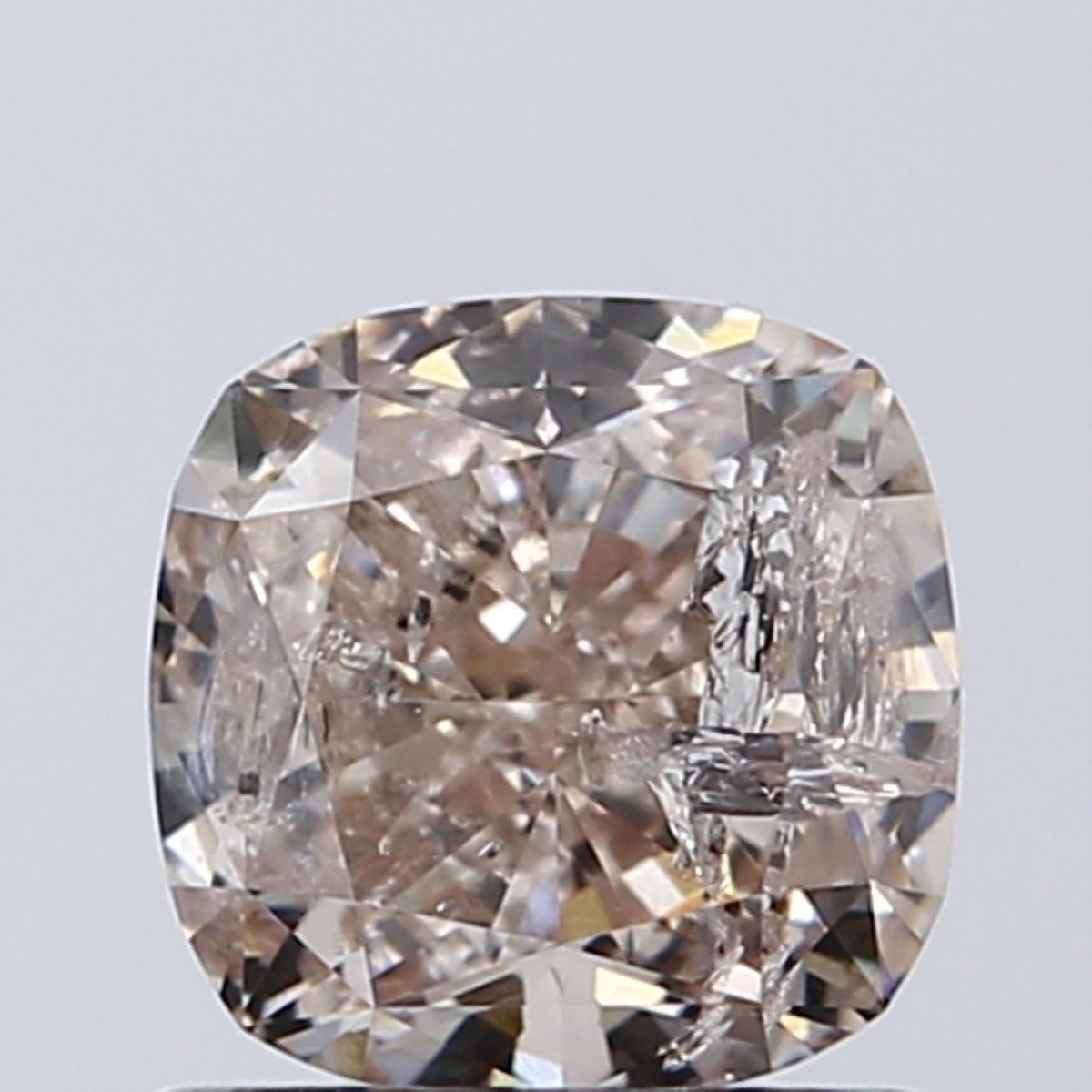 Diament 1.01 ct Fancy Light Pinkish Brown/I2