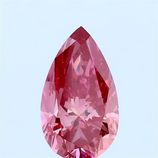 0.54 CT Fancy Vivid Reddish Pink PEAR