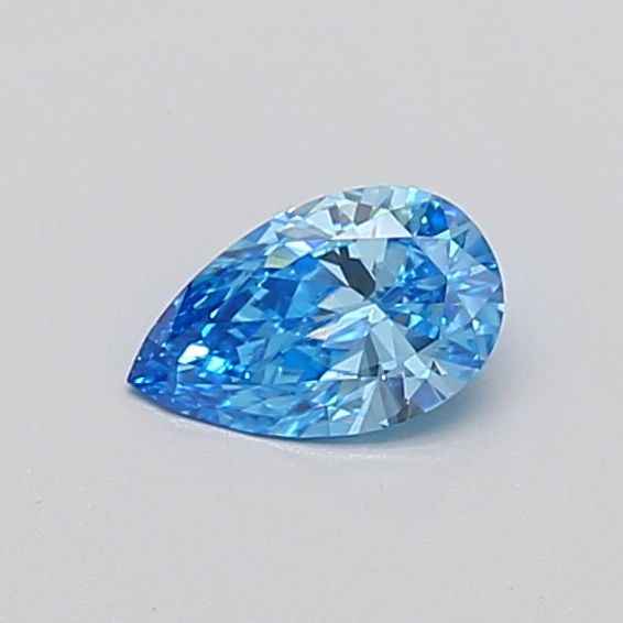 0.35 CT Fancy Vivid Blue PEAR