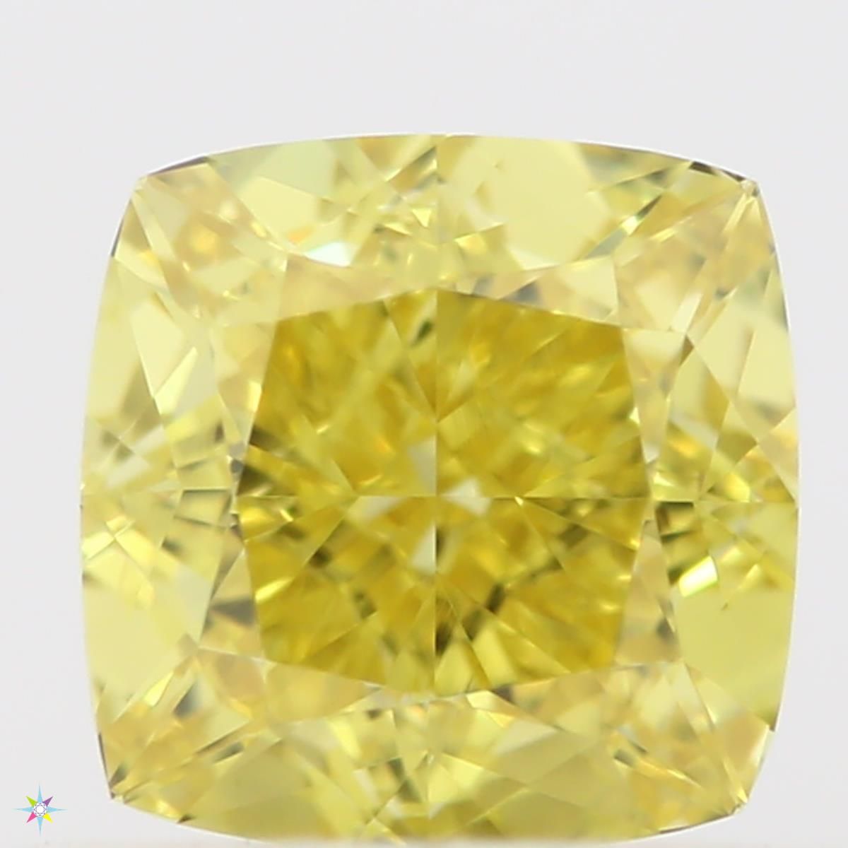 Diament 0.58 ct Fancy Vivid Yellow/VVS1