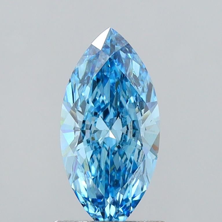 1.04 CT Fancy Vivid Blue MARQUISE
