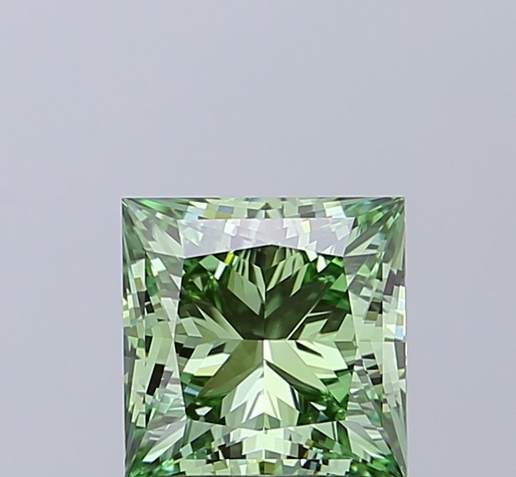 2.01 CT Fancy Vivid Green PRINCESS