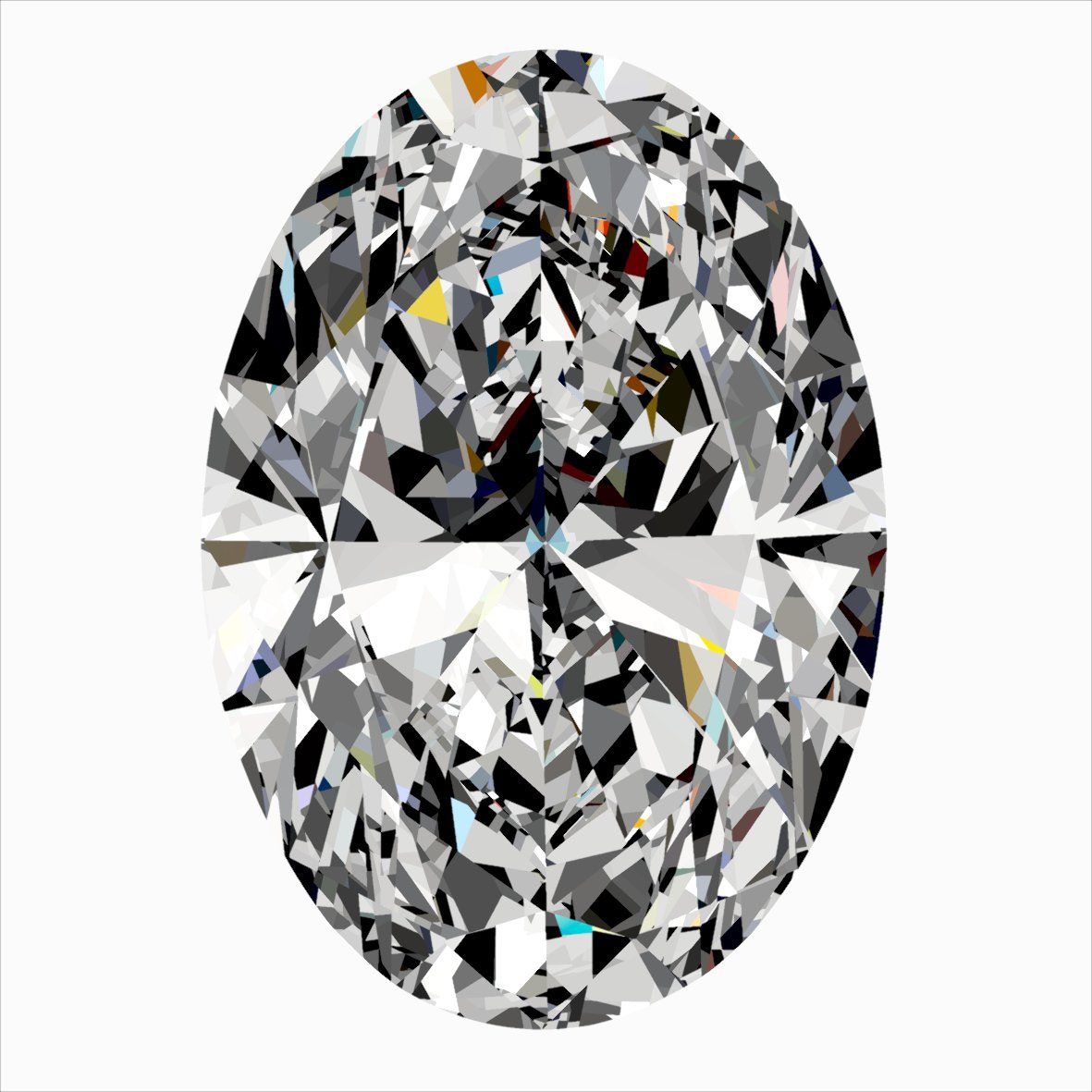 0.30 Carat G VVS1 Oval Diamond