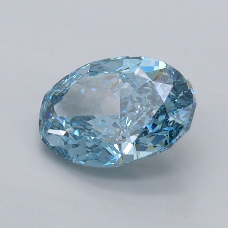 1.05 CT Fancy Vivid Blue OVAL