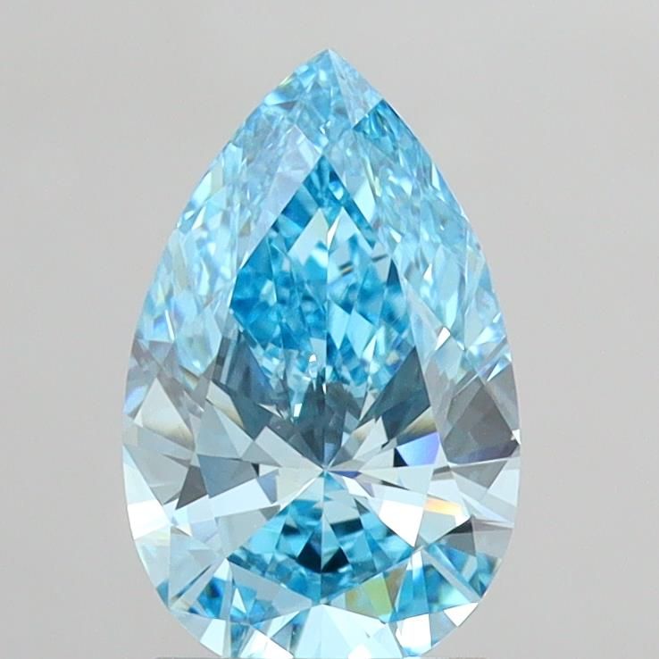 1.95 CT Fancy Vivid Blue PEAR