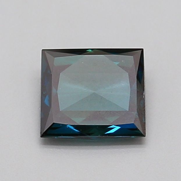 0.68 CT Fancy Vivid Green Blue PRINCESS