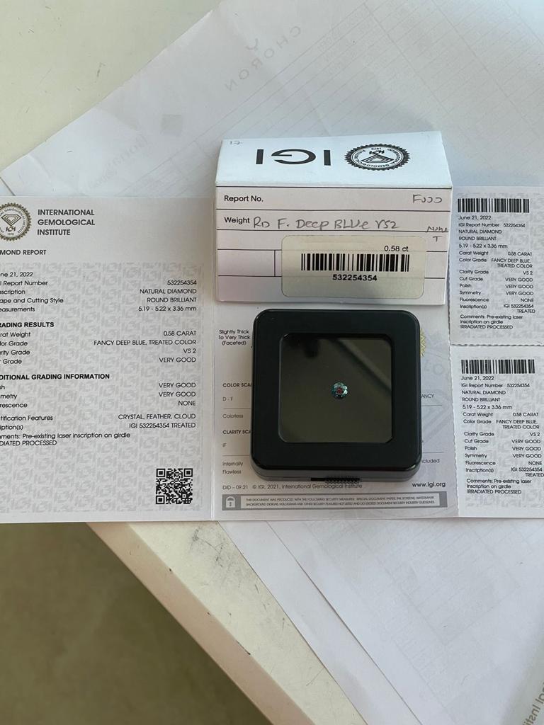 0.58ct Round diamond
