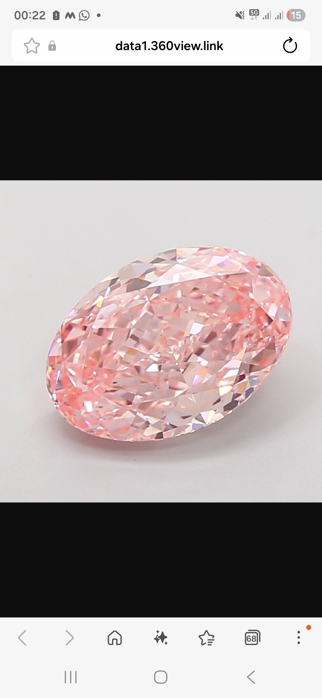 4.21 ct. oval Lab Grown Diamond front image