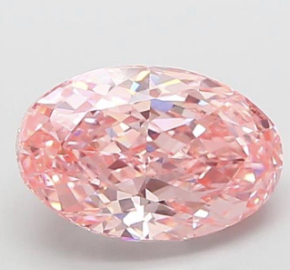 1.51 CT Fancy Intense Pink OVAL