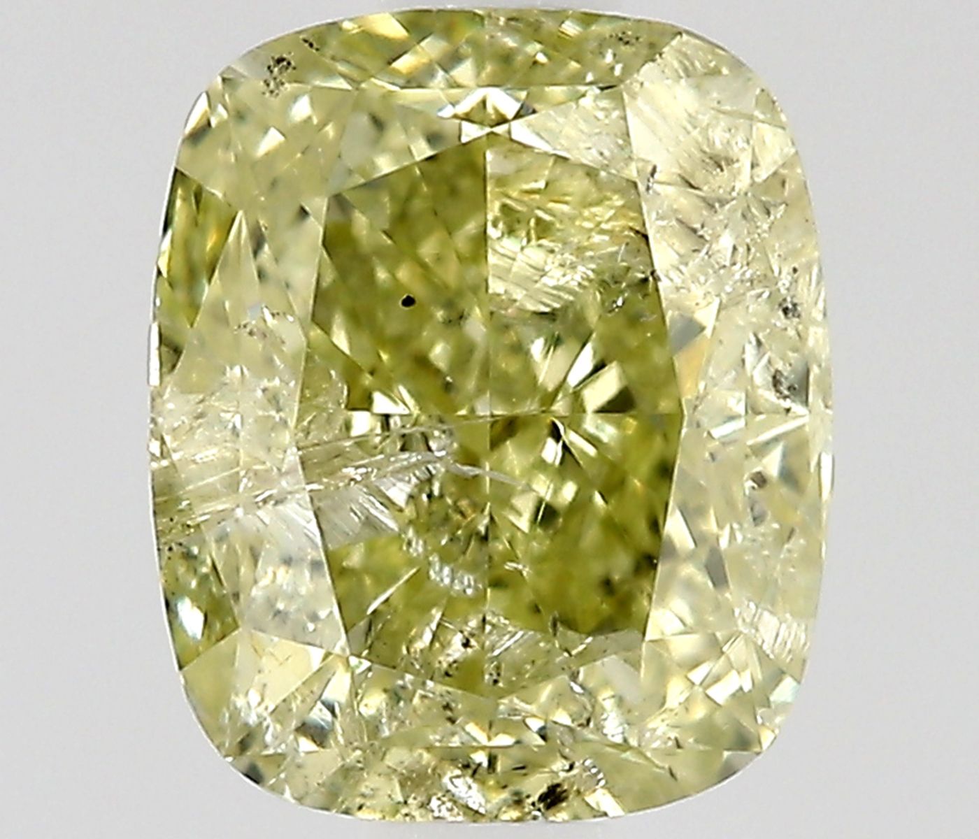 Diament 1.0 ct Fancy Light Yellow/I3