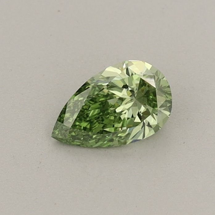 0.29 CT Fancy Vivid Green PEAR