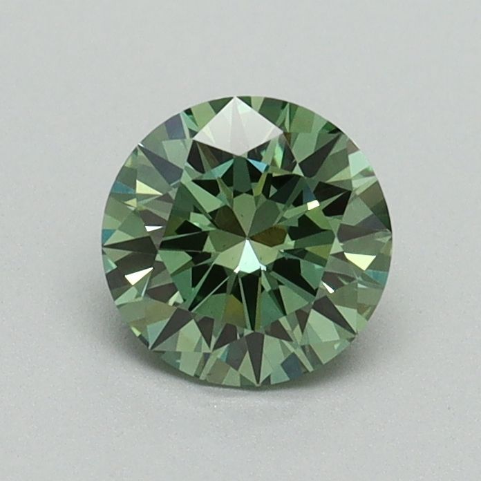0.66 CT Fancy Vivid Green ROUND