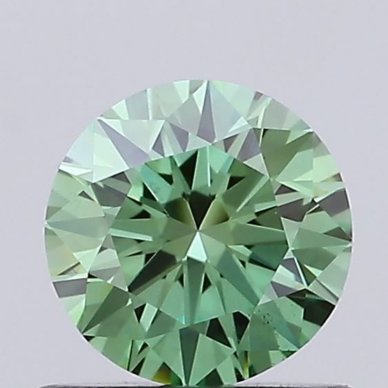 0.7 CT Fancy Vivid Green ROUND