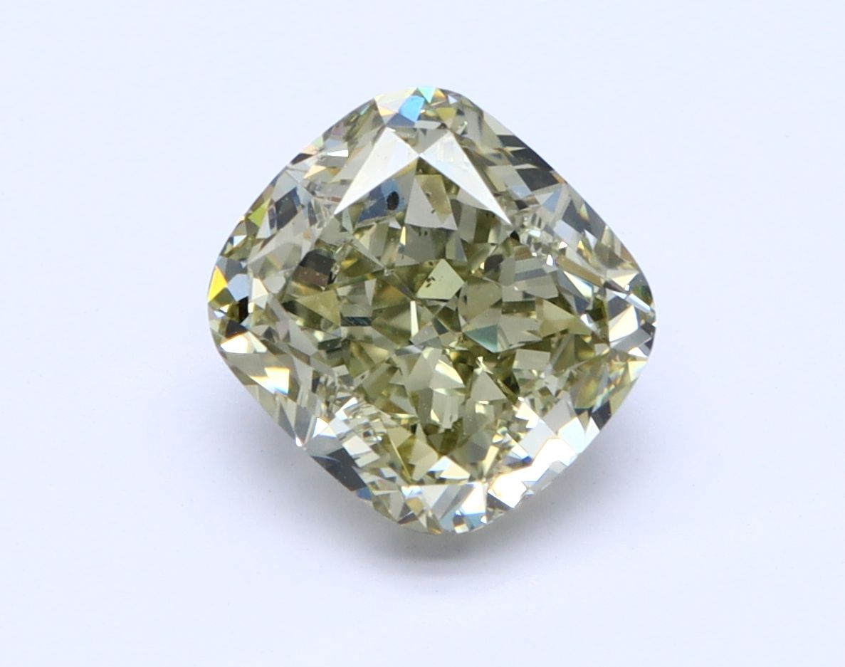 Diament 2.01 ct Fancy Grayish Greenish Yellow/SI1