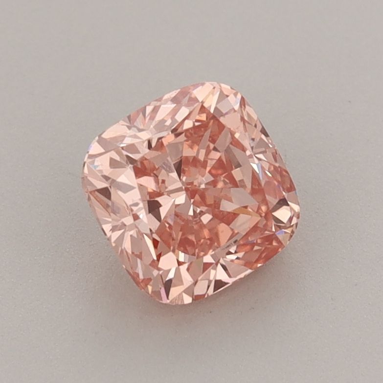 1.04 CT Fancy Vivid Orange Pink CUSHION MODIFIED