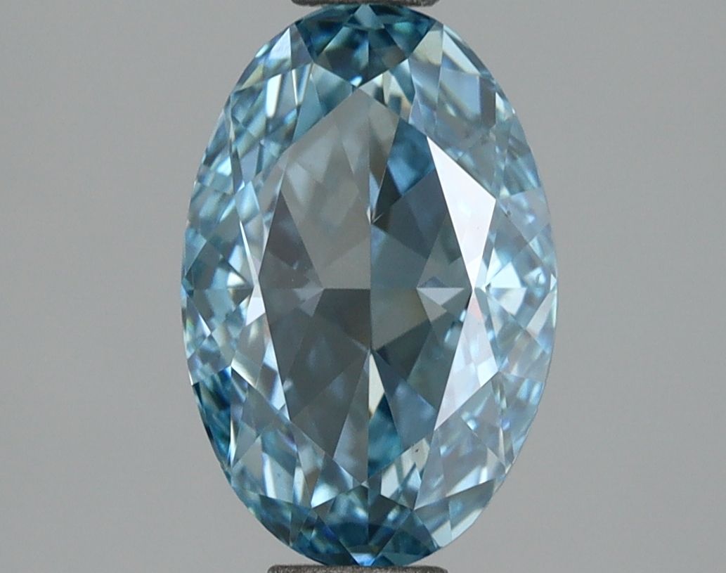 1.81 CT Fancy Vivid Blue OVAL