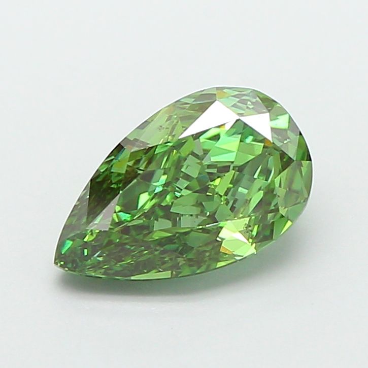 1.52 CT Fancy Vivid Green PEAR
