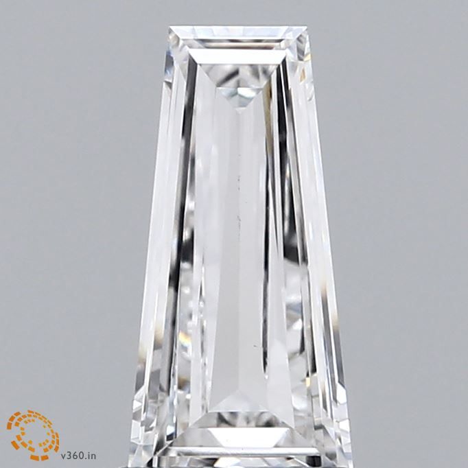 1.02 ct lab-grown Tapered baguette Diamond