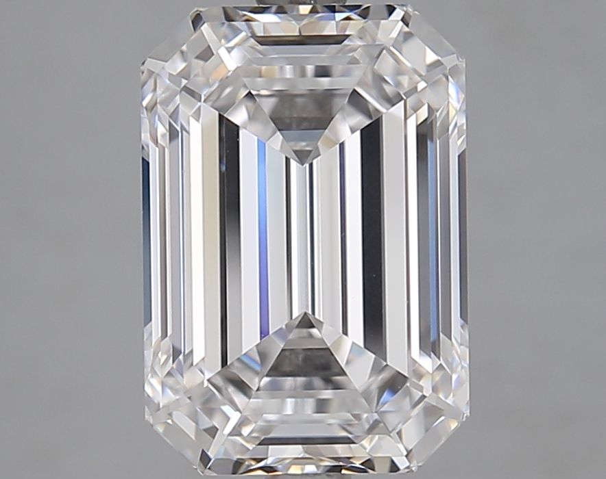 Diamant Émeraude 4.36 ct - Couleur D - Pureté VVS1
