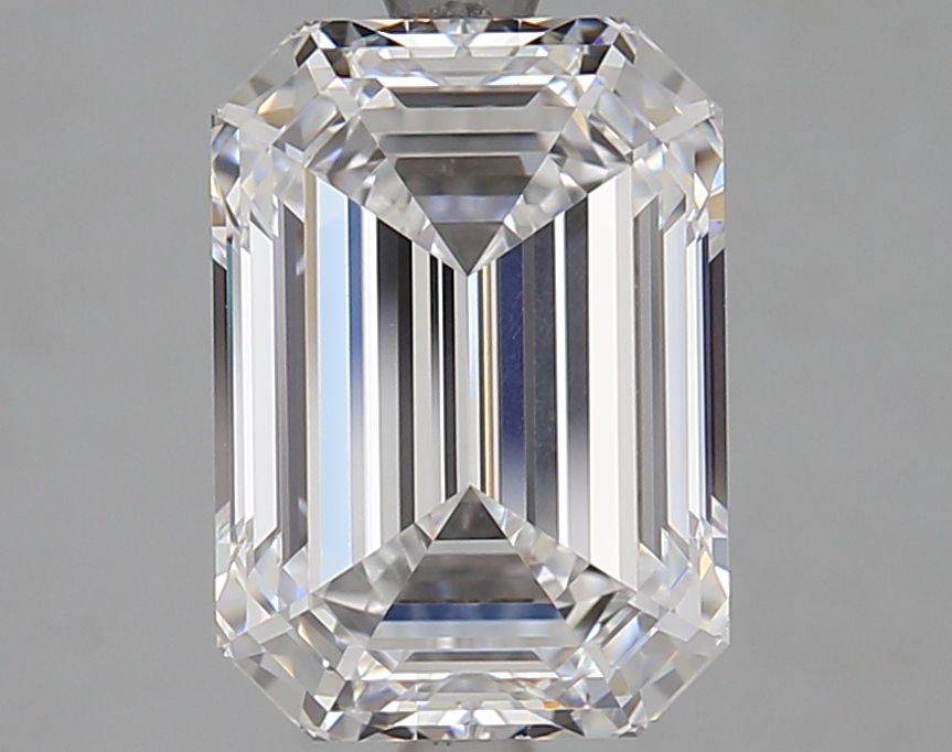 Diamant Émeraude 4.06 ct - Couleur D - Pureté VVS2