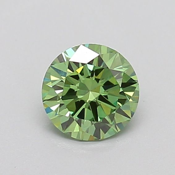 0.51 CT Fancy Vivid Green ROUND