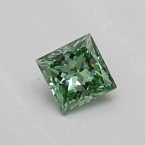 0.17 CT Fancy Vivid Green PRINCESS