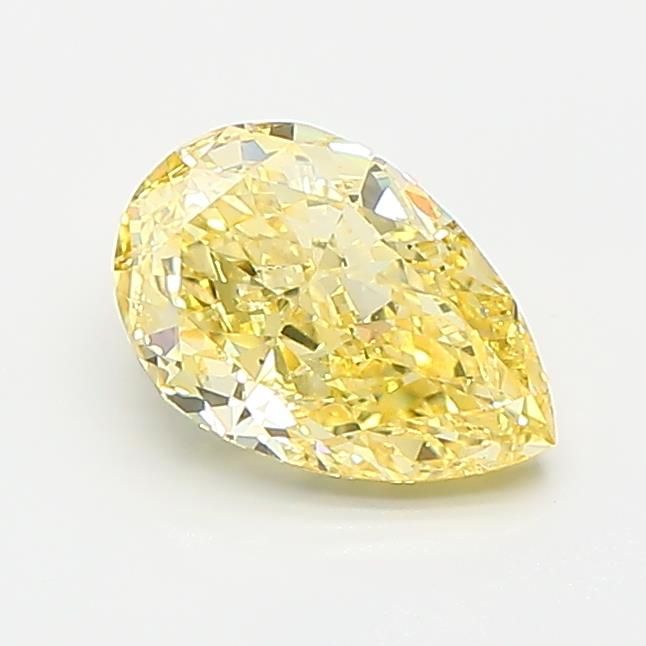 0.85 CT Fancy Intense Yellow PEAR