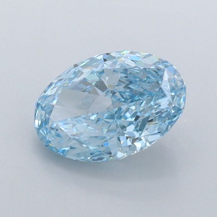 0.9 CT Fancy Vivid Blue OVAL