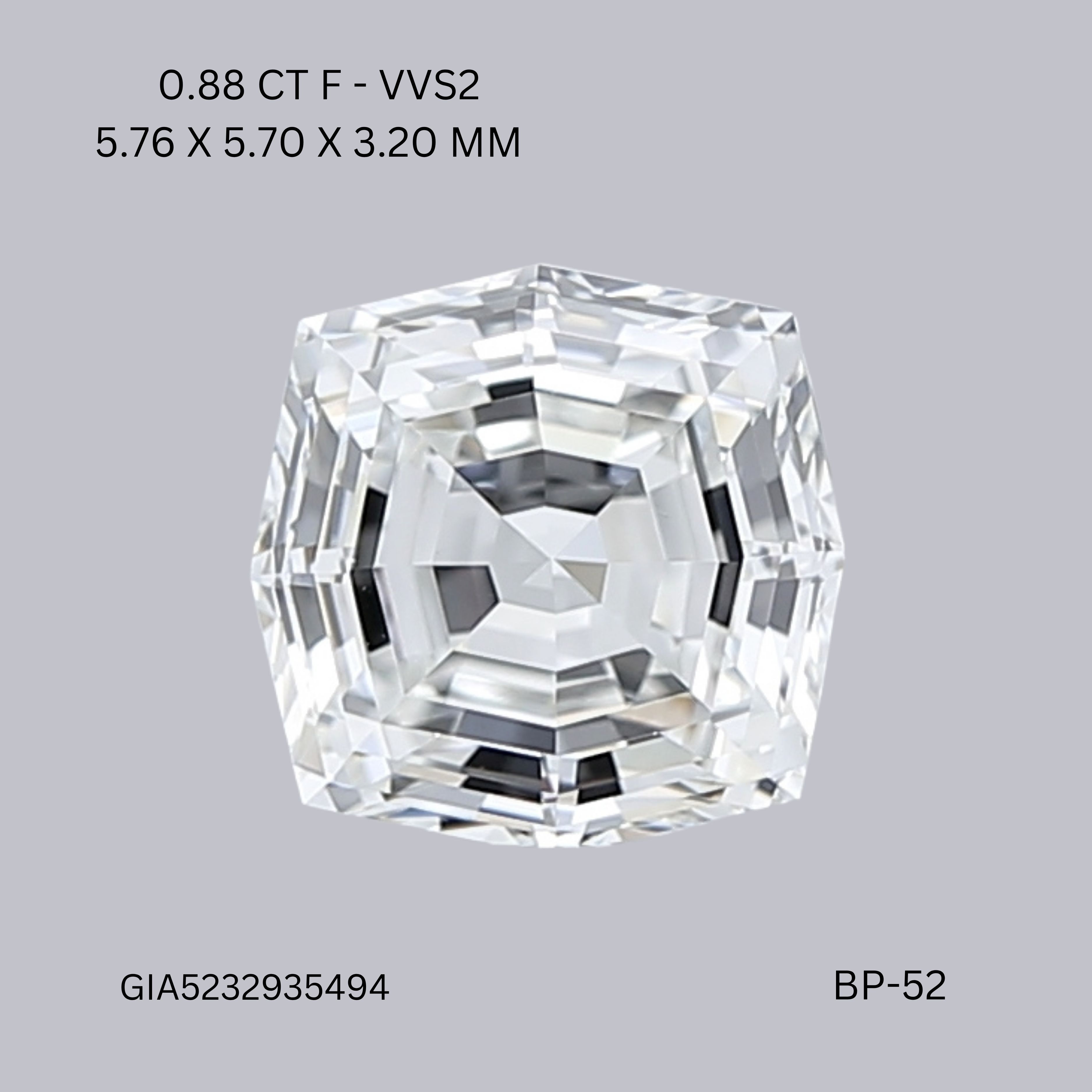 0.88 ct Octagonal Diamond