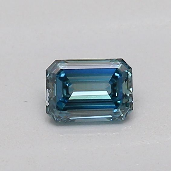 0.16 CT Fancy Vivid Greenish Blue EMERALD