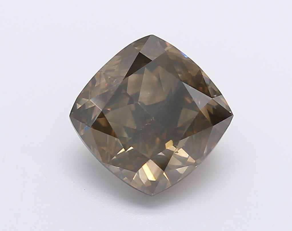 Diament 2.02 ct Fancy Dark Greenish Brown/
