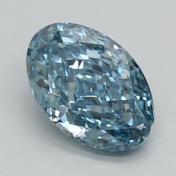 1.02 CT Fancy Vivid Blue OVAL