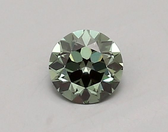 0.51 CT Fancy Vivid Green OLD EUROPEAN CUT