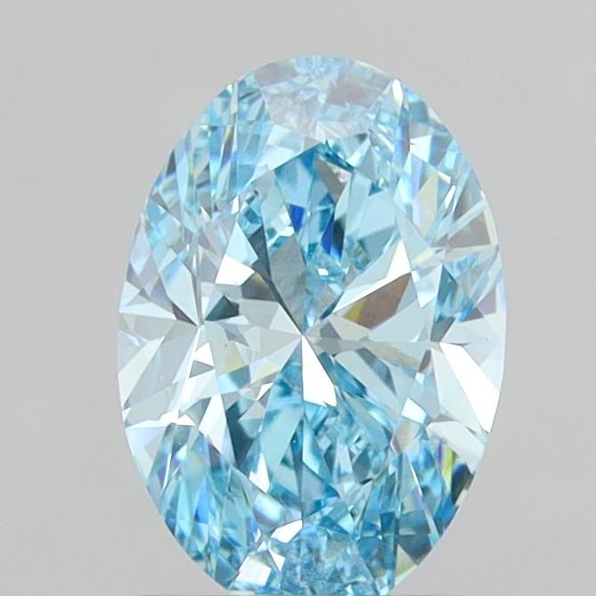 1.94 CT Fancy Vivid Blue OVAL