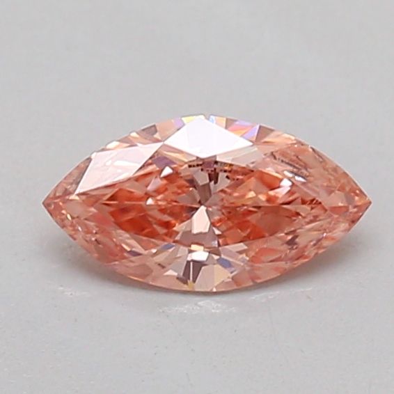 0.21 CT Fancy Intense Brownish Pink MARQUISE