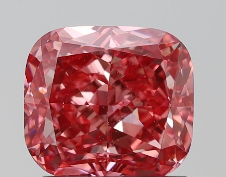 1.5 CT Fancy Vivid Pink CUSHION MODIFIED
