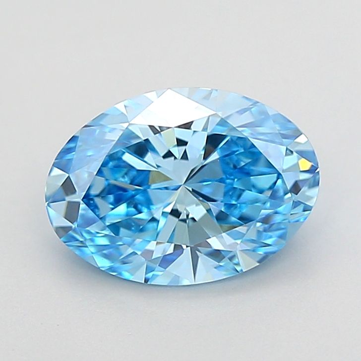 1.52 CT Fancy Vivid Blue OVAL